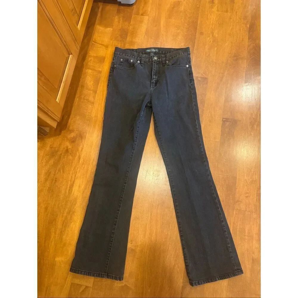 Vintage Y2K Lauren Jeans Co Ralph Lauren Black Bootcut Stretch Jeans Women’s Siz